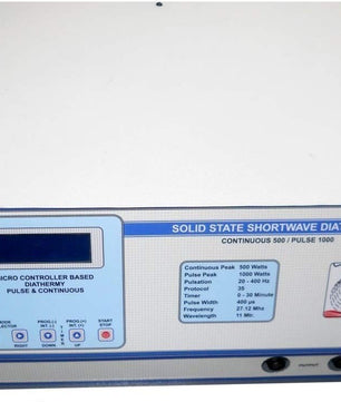 Professional Solid State Shortwave Diathermy (SWD) Machine – 500W High Power Deep Heat Therapy for Frozen Shoulder, Chronic Back Pain & Arthritis – Clinical & Home Use (Pack of 1)