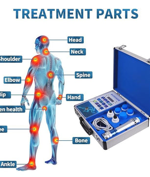 Shockwave Whole_Body Therapy Machine Massager, 7 Transmitters Effective Physical Shock Wave Anti-Cellulite with Box, Multicolour