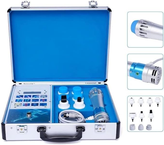 Shockwave Whole_Body Therapy Machine Massager, 7 Transmitters Effective Physical Shock Wave Anti-Cellulite with Box, Multicolour