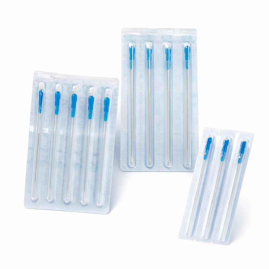 PhysioZool Acupuncture Dry Needles Sterile Disposable with Guide Tube Physiotherapy Trigger Point Needles