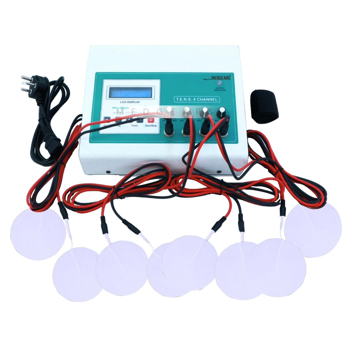 Physiogears Electro Therapy Tens 4 Channel LCD Model (Tens electrode)