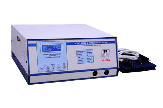 Professional Solid State Shortwave Diathermy (SWD) Machine – 500W High Power Deep Heat Therapy for Frozen Shoulder, Chronic Back Pain & Arthritis – Clinical & Home Use (Pack of 1)
