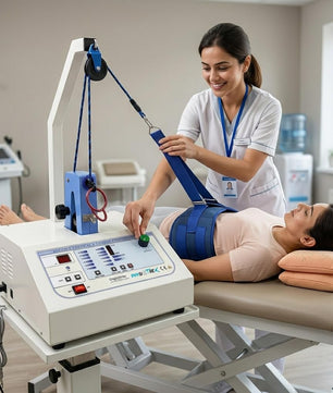 PHYSIOTREX® Digital Traction Unit for Cervical & Lumbar Therapy – Advanced Solid-State Traction Machine | Adjustable Hold & Rest Times | Static & Intermittent Modes | Traction Force Up to 45kg | Built-In Patient Safety Features