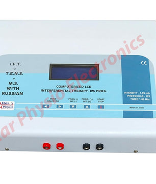 3 in 1 IFT+TENS+MS Combination with 125 Program IFT-70, TENS-30, MS-25 Program with 1 Year Warranty Electrotherapy Device