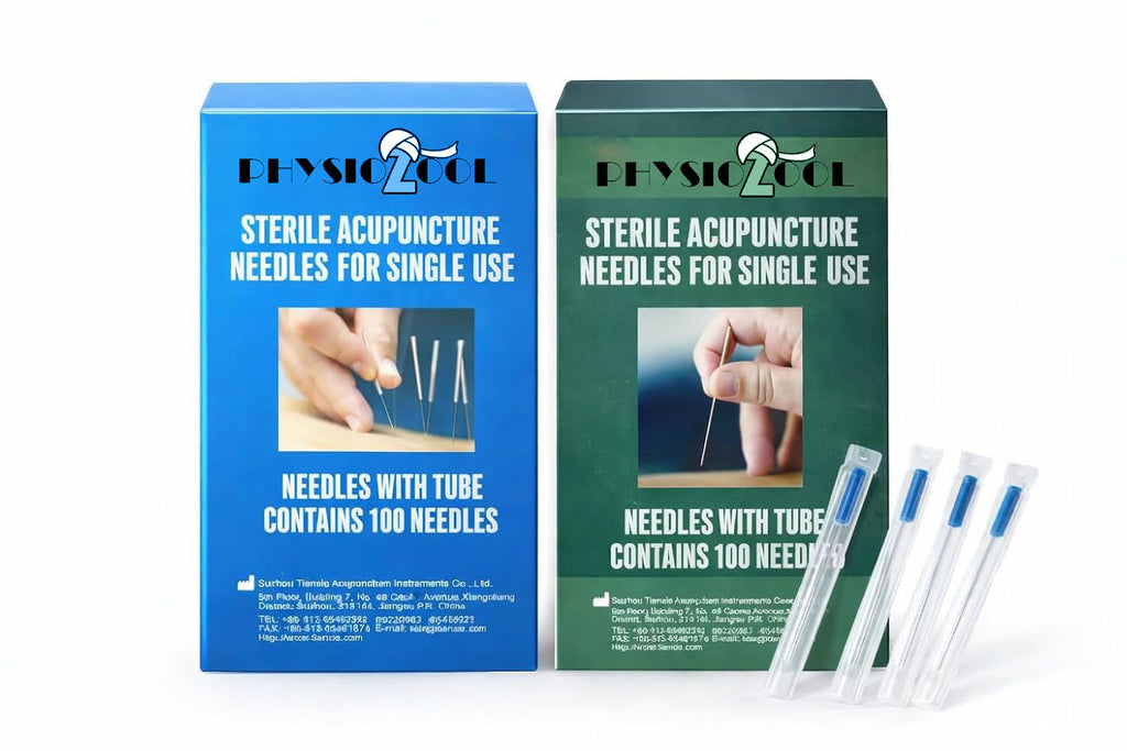 PhysioZool Acupuncture Dry Needles Sterile Disposable with Guide Tube Physiotherapy Trigger Point Needles