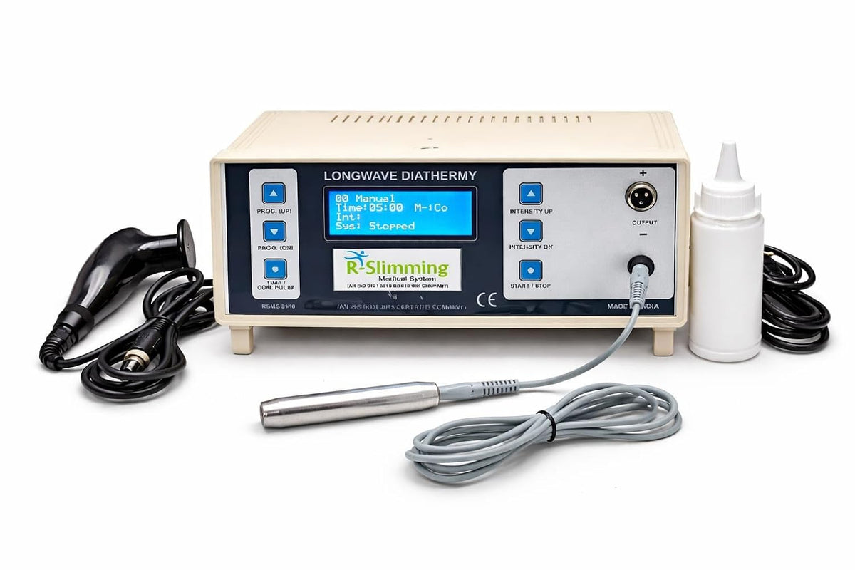 Longwave Diathermy Medical System, Professional Physiotherapy Equipment, LCD Display, Manual Mode