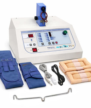 PHYSIOTREX® Digital Traction Unit for Cervical & Lumbar Therapy – Advanced Solid-State Traction Machine | Adjustable Hold & Rest Times | Static & Intermittent Modes | Traction Force Up to 45kg | Built-In Patient Safety Features