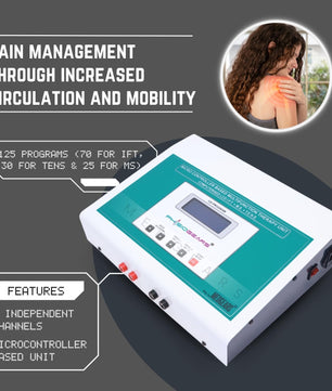 Physiogears physio solutions White Electro Therapy Combination Therapy (Ift+Ms+Tens) (Self Adhesive Pad)
