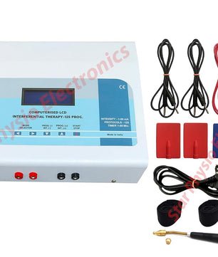 3 in 1 IFT+TENS+MS Combination with 125 Program IFT-70, TENS-30, MS-25 Program with 1 Year Warranty Electrotherapy Device