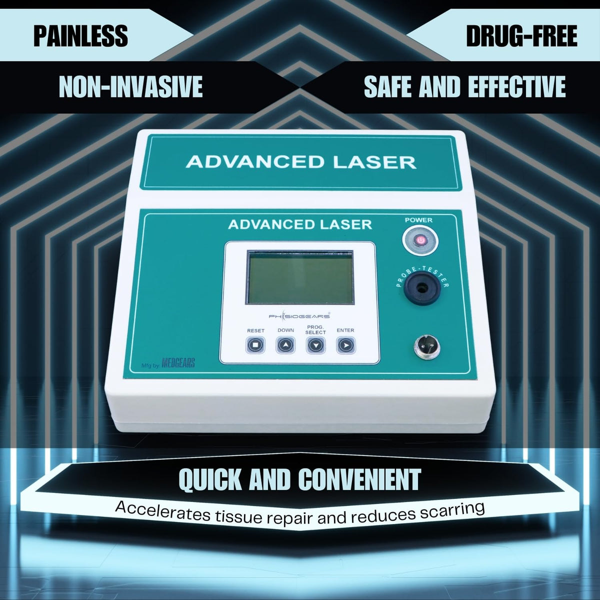 Physiogears Advance Therapeutic Laser Therapy Machine with one Year warranty