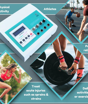 Physiogears Electro Therapy Tens 4 Channel LCD Model (Tens electrode)