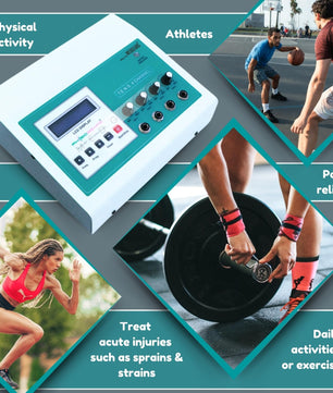Physiogears Electro Therapy Tens 4 Channel LCD Model (Tens electrode)