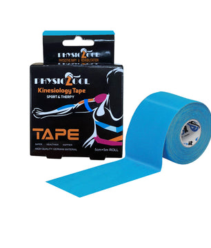 PhysioZool Kinesiology Tape, 5cmx5m Breathable and Waterproof Latex Free Physio Tape Sports Tape for Muscles & Joints, Pain Relief and Injury Recovery