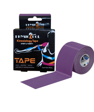 PhysioZool Kinesiology Tape, 5cmx5m Breathable and Waterproof Latex Free Physio Tape Sports Tape for Muscles & Joints, Pain Relief and Injury Recovery