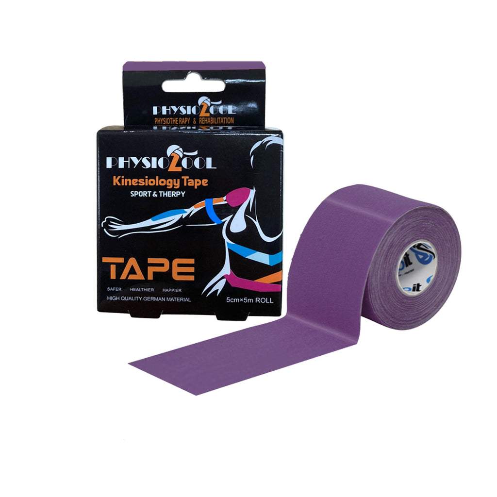 PhysioZool Kinesiology Tape, 5cmx5m Breathable and Waterproof Latex Free Physio Tape Sports Tape for Muscles & Joints, Pain Relief and Injury Recovery